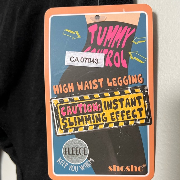 Tummy control high waisted fleece lined legging - Picture 5 of 5